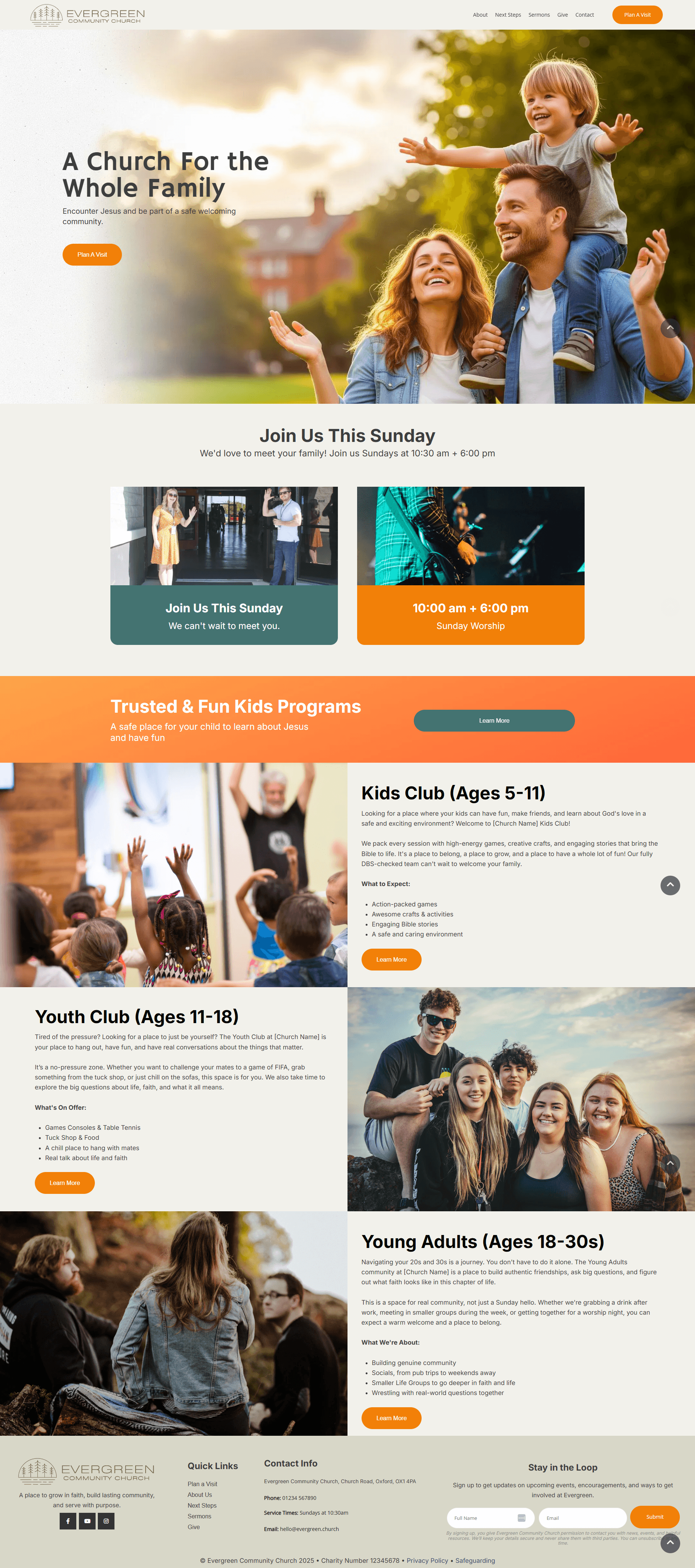 Family Life template preview