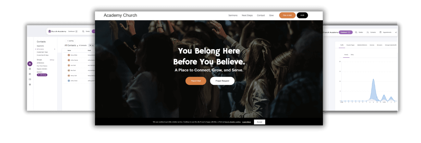 Church Academy Web Platform Preview